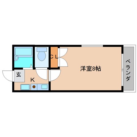 二上駅 徒歩16分 2階の物件間取画像